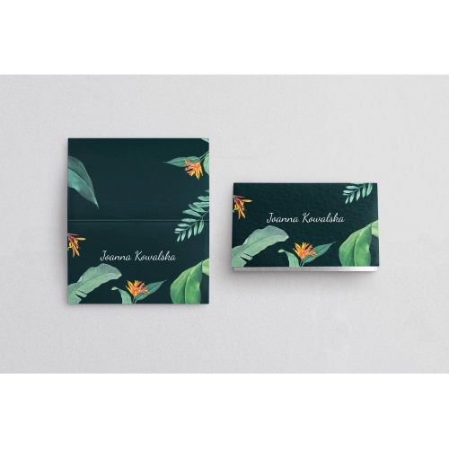 Winietki ślubne składane Exotic - Motyw 4