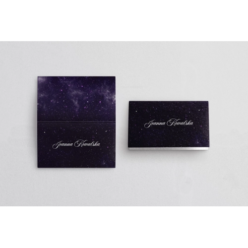 Winietki ślubne składane Galaxy - Motyw 2