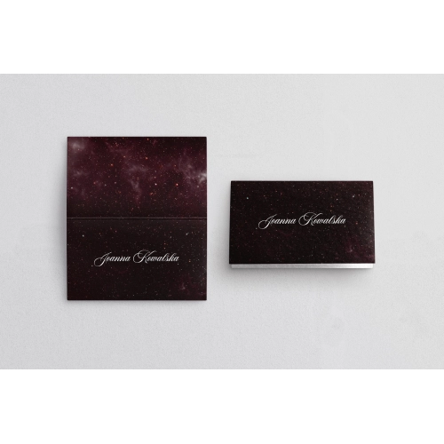 Winietki ślubne składane Galaxy - Motyw 3