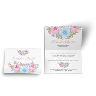 Zaproszenie ślubne Wiosenny Kwiat - Motyw 6