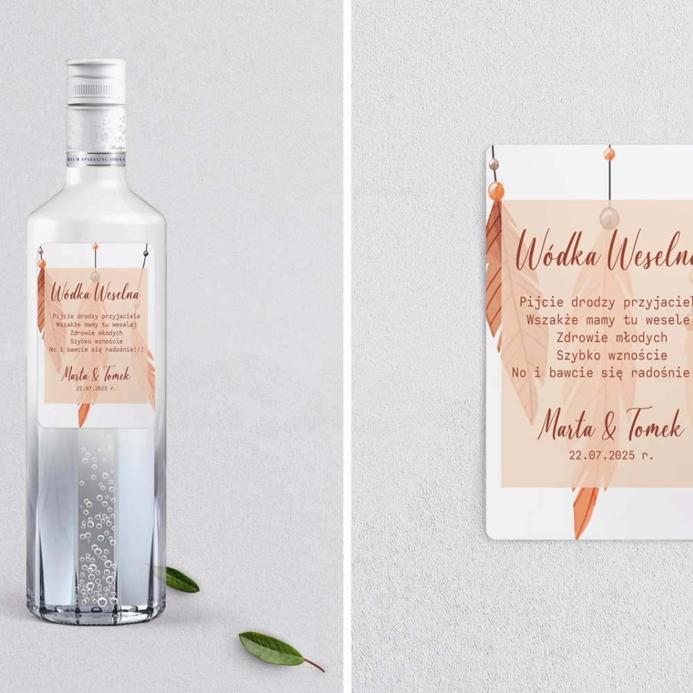 Naklejki na alkohol - Butterflies Motyw 1