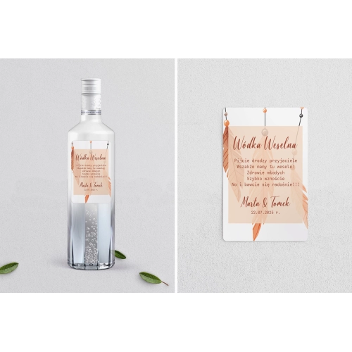 Naklejki na alkohol - Butterflies Motyw 1