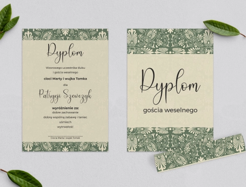 Dyplomy dla Dzieci - Vintage Motyw 2
