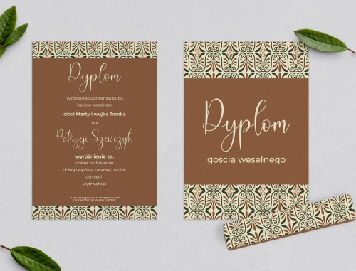 Dyplomy dla Dzieci - Vintage Motyw 3