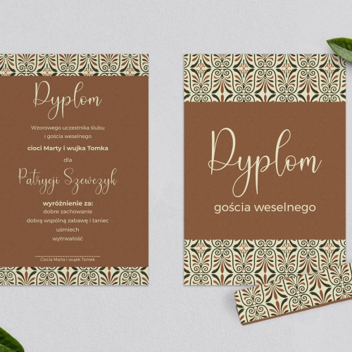 Dyplomy dla Dzieci - Vintage Motyw 3
