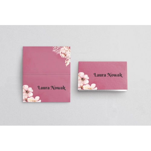 Winietki ślubne składane Loretta - Motyw 1