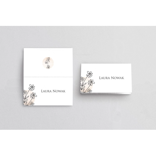 Winietki ślubne składane Madlen - Motyw 3