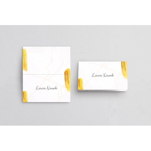 Winietki ślubne składane Marble - Motyw 1