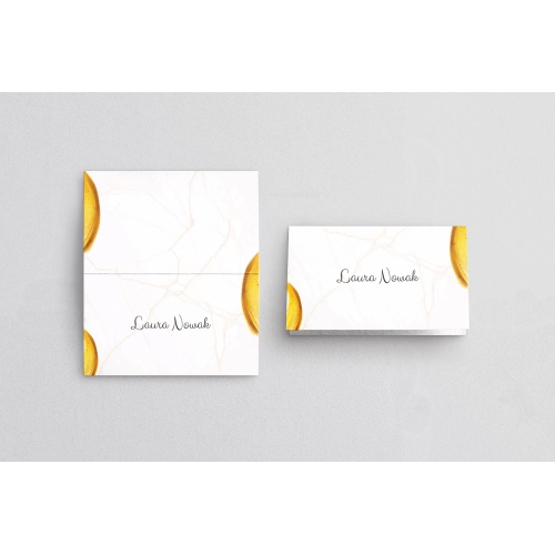 Winietki ślubne składane Marble - Motyw 2