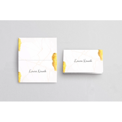 Winietki ślubne składane Marble - Motyw 3