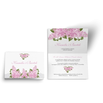 Zaproszenie ślubne Wiosenny Kwiat - Motyw 5