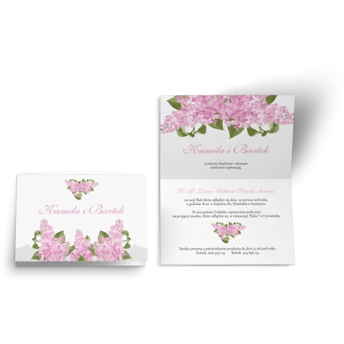 Zaproszenie ślubne Wiosenny Kwiat - Motyw 5