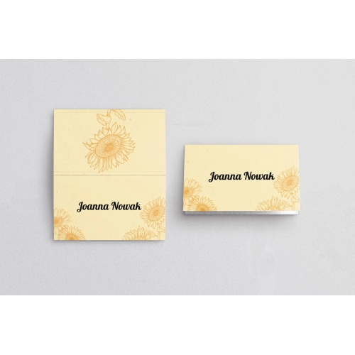 Winietki ślubne składane Sunflowers - Motyw 1