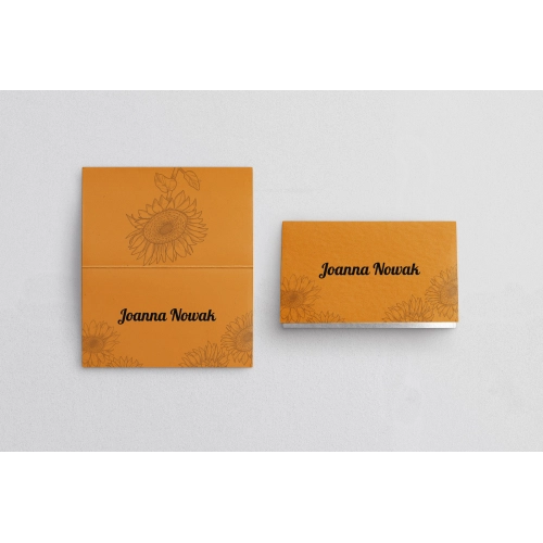 Winietki ślubne składane Sunflowers - Motyw 3