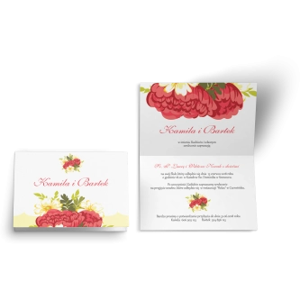 Zaproszenie ślubne Wiosenny Kwiat - Motyw 4