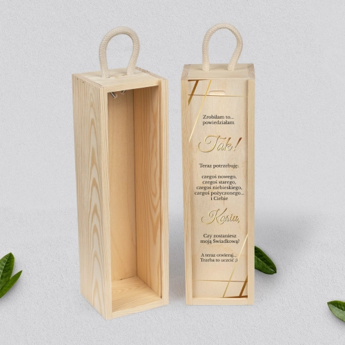 Prośba o Świadkowanie - SNW naturalna Marmur & Złoto Motyw 2