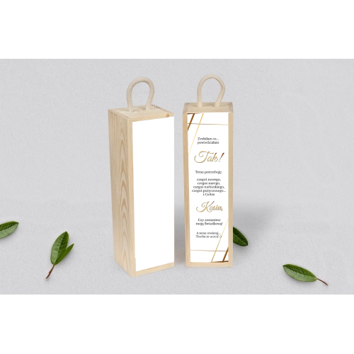 Prośba o&nbsp;Świadkowanie - SNW Akryl naturalna Marmur & Złoto Motyw 2