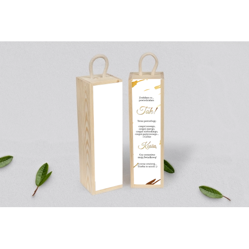 Prośba o&nbsp;Świadkowanie - SNW Akryl naturalna Marmur & Złoto Motyw 3