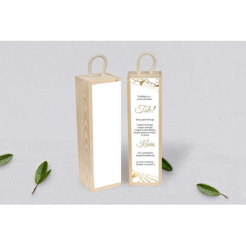 Prośba o&nbsp;Świadkowanie - SNW Akryl naturalna Marmur & Złoto Motyw 4