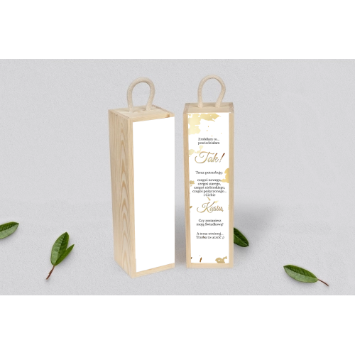 Prośba o&nbsp;Świadkowanie - SNW Akryl naturalna Marmur & Złoto Motyw 5