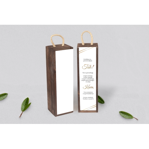 Prośba o&nbsp;Świadkowanie - SNW Akryl brązowa Marmur & Złoto Motyw 1