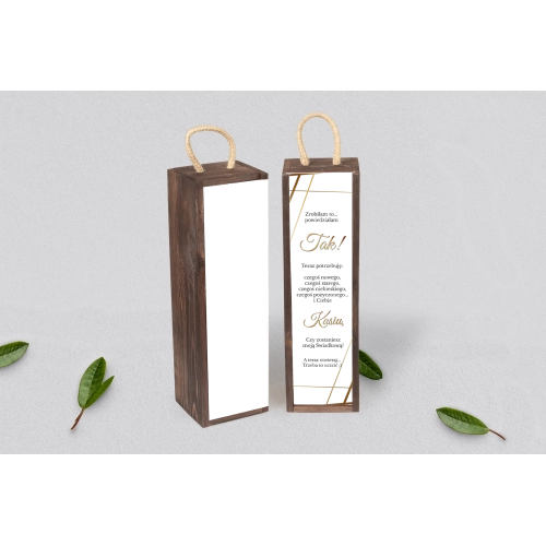 Prośba o&nbsp;Świadkowanie - SNW Akryl brązowa Marmur & Złoto Motyw 2