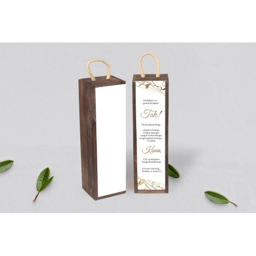 Prośba o&nbsp;Świadkowanie - SNW Akryl brązowa Marmur & Złoto Motyw 4