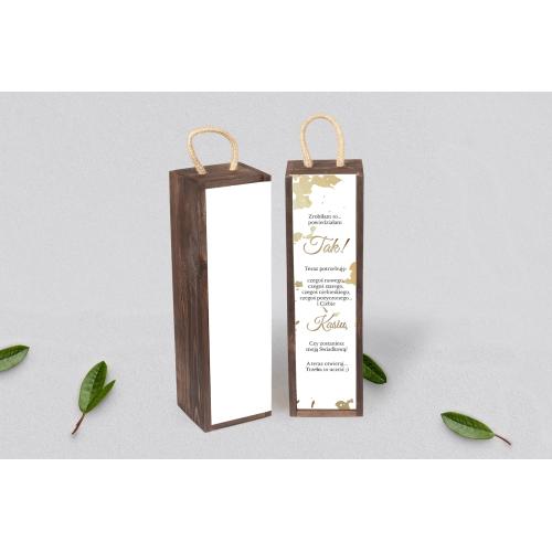 Prośba o&nbsp;Świadkowanie - SNW Akryl brązowa Marmur & Złoto Motyw 5