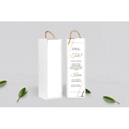 Prośba o&nbsp;Świadkowanie - SNW Akryl biała Marmur & Złoto Motyw 2