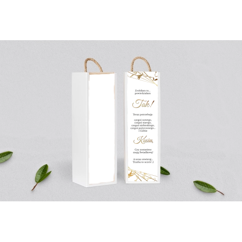 Prośba o&nbsp;Świadkowanie - SNW Akryl biała Marmur & Złoto Motyw 4