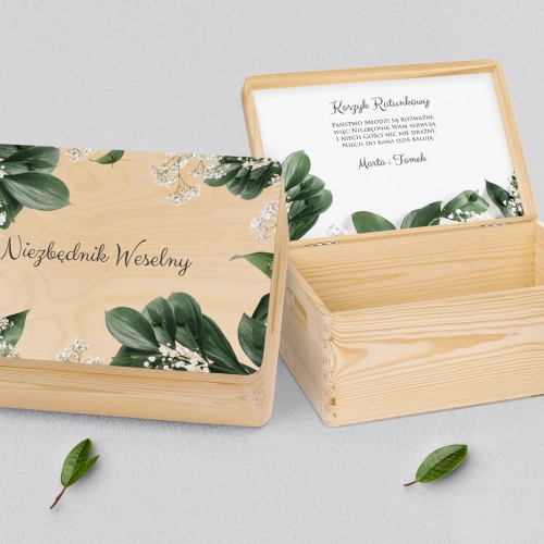 Koszyczek ratunkowy weselny naturalny - Soft Motyw 1