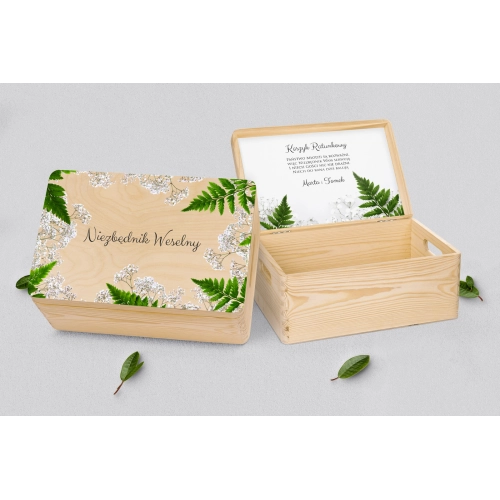 Koszyczek ratunkowy weselny naturalny - Soft Motyw 2