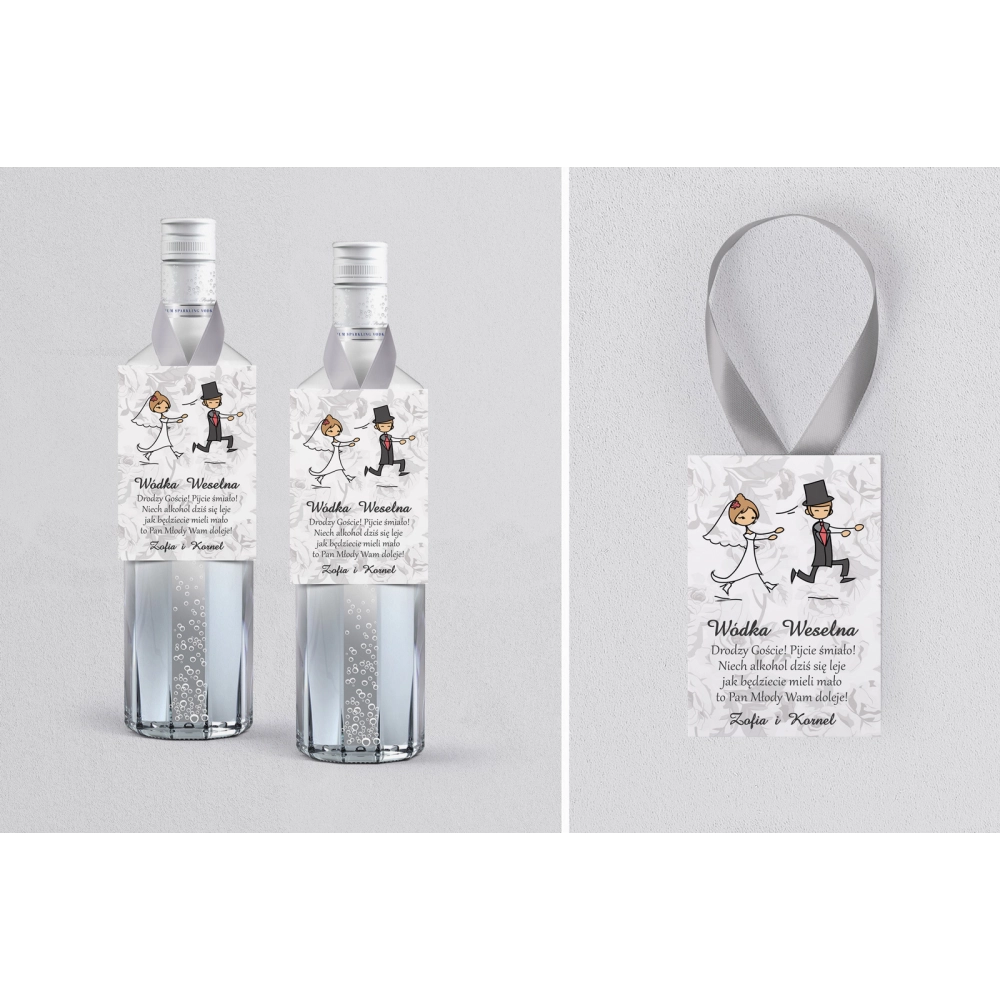 Zawieszka na alkohol Zakochani - Motyw 2