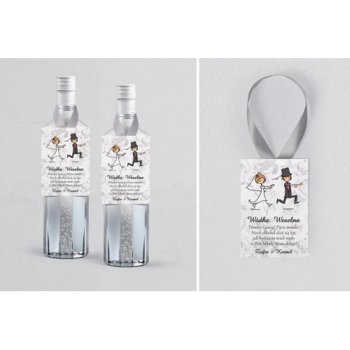 Zawieszka na alkohol Zakochani - Motyw 2