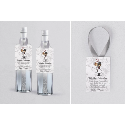 Zawieszka na alkohol Zakochani - Motyw 3