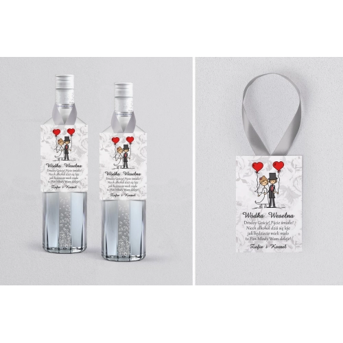 Zawieszka na alkohol Zakochani - Motyw 7