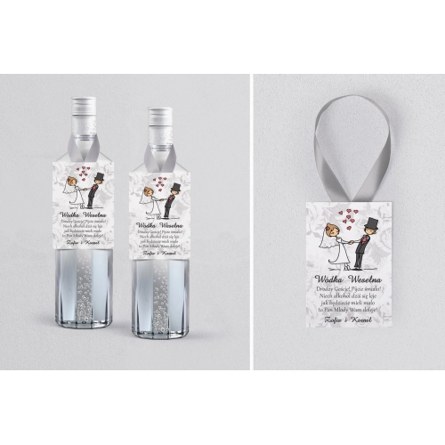 Zawieszka na alkohol Zakochani - Motyw 8