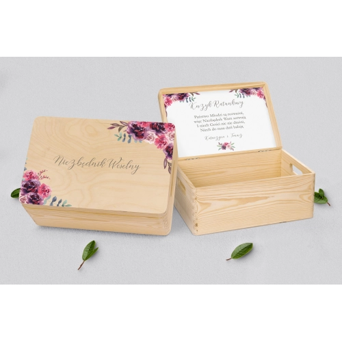 Koszyczek ratunkowy weselny naturalny - PasteLove Motyw 1