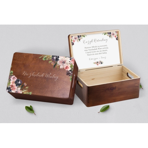 Koszyczek ratunkowy weselny brązowy - PasteLove Motyw 4