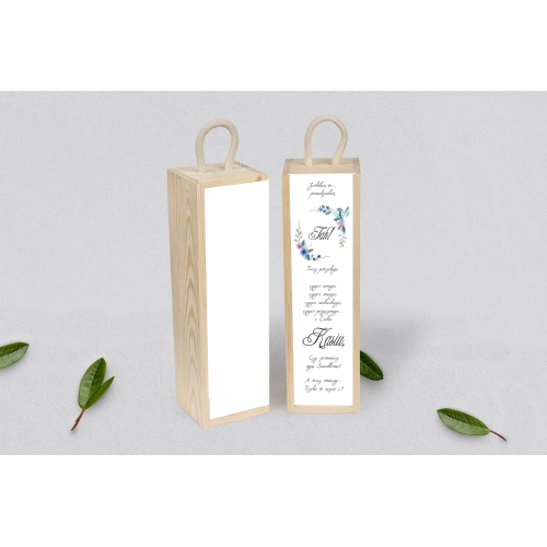 Prośba o&nbsp;Świadkowanie - SNW Akryl naturalna Akwarelowe Wianki Motyw 8