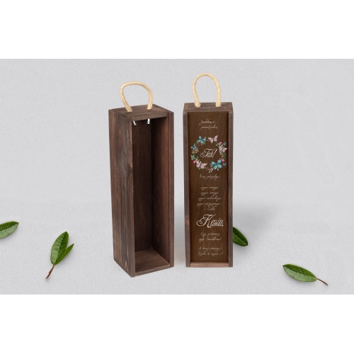 Prośba o&nbsp;Świadkowanie - SNW brązowa Akwarelowe Wianki Motyw 3