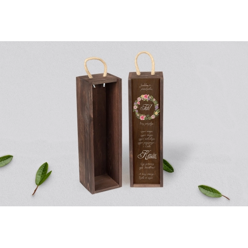 Prośba o&nbsp;Świadkowanie - SNW brązowa Akwarelowe Wianki Motyw 5