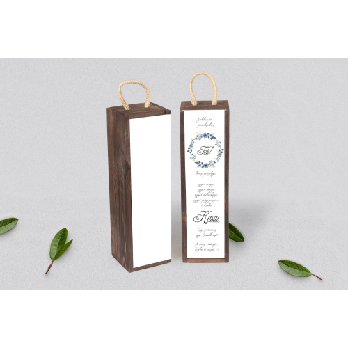 Prośba o&nbsp;Świadkowanie - SNW Akryl brązowa Akwarelowe Wianki Motyw 1