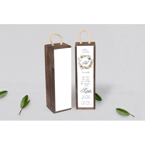 Prośba o&nbsp;Świadkowanie - SNW Akryl brązowa Akwarelowe Wianki Motyw 4