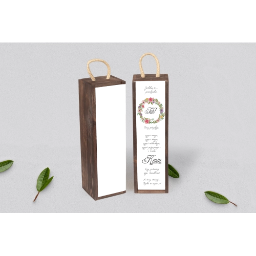 Prośba o&nbsp;Świadkowanie - SNW Akryl brązowa Akwarelowe Wianki Motyw 5