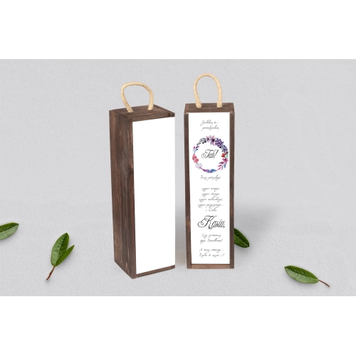 Prośba o&nbsp;Świadkowanie - SNW Akryl brązowa Akwarelowe Wianki Motyw 7