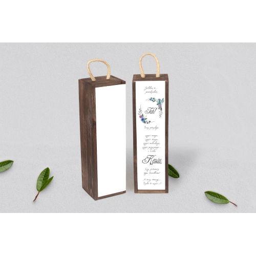 Prośba o&nbsp;Świadkowanie - SNW Akryl brązowa Akwarelowe Wianki Motyw 8