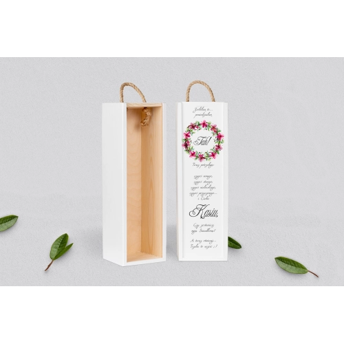 Prośba o&nbsp;Świadkowanie - SNW biała Akwarelowe Wianki Motyw 2