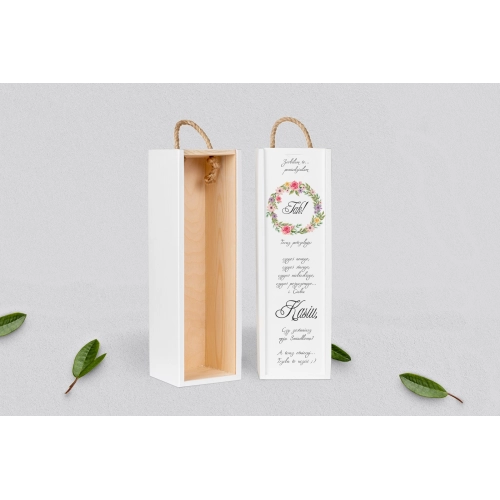 Prośba o&nbsp;Świadkowanie - SNW biała Akwarelowe Wianki Motyw 5