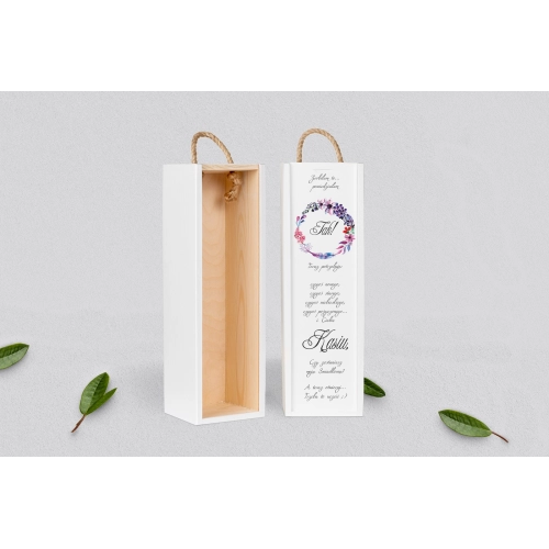 Prośba o&nbsp;Świadkowanie - SNW biała Akwarelowe Wianki Motyw 7